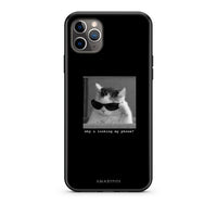 Thumbnail for iPhone 11 Pro Max Meme Cat θήκη από τη Smartfits με σχέδιο στο πίσω μέρος και μαύρο περίβλημα | Smartphone case with colorful back and black bezels by Smartfits