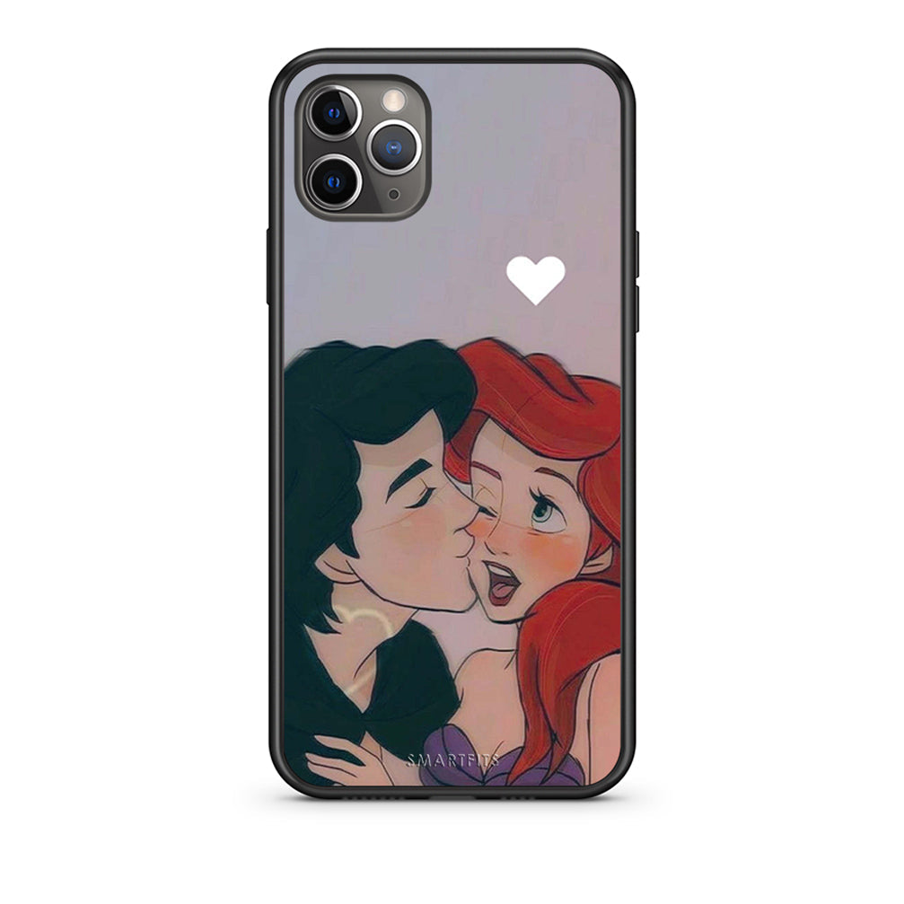 iPhone 11 Pro Mermaid Love Θήκη Αγίου Βαλεντίνου από τη Smartfits με σχέδιο στο πίσω μέρος και μαύρο περίβλημα | Smartphone case with colorful back and black bezels by Smartfits