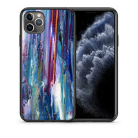 Thumbnail for Θήκη iPhone 11 Pro Winter Paint από τη Smartfits με σχέδιο στο πίσω μέρος και μαύρο περίβλημα | iPhone 11 Pro Winter Paint case with colorful back and black bezels