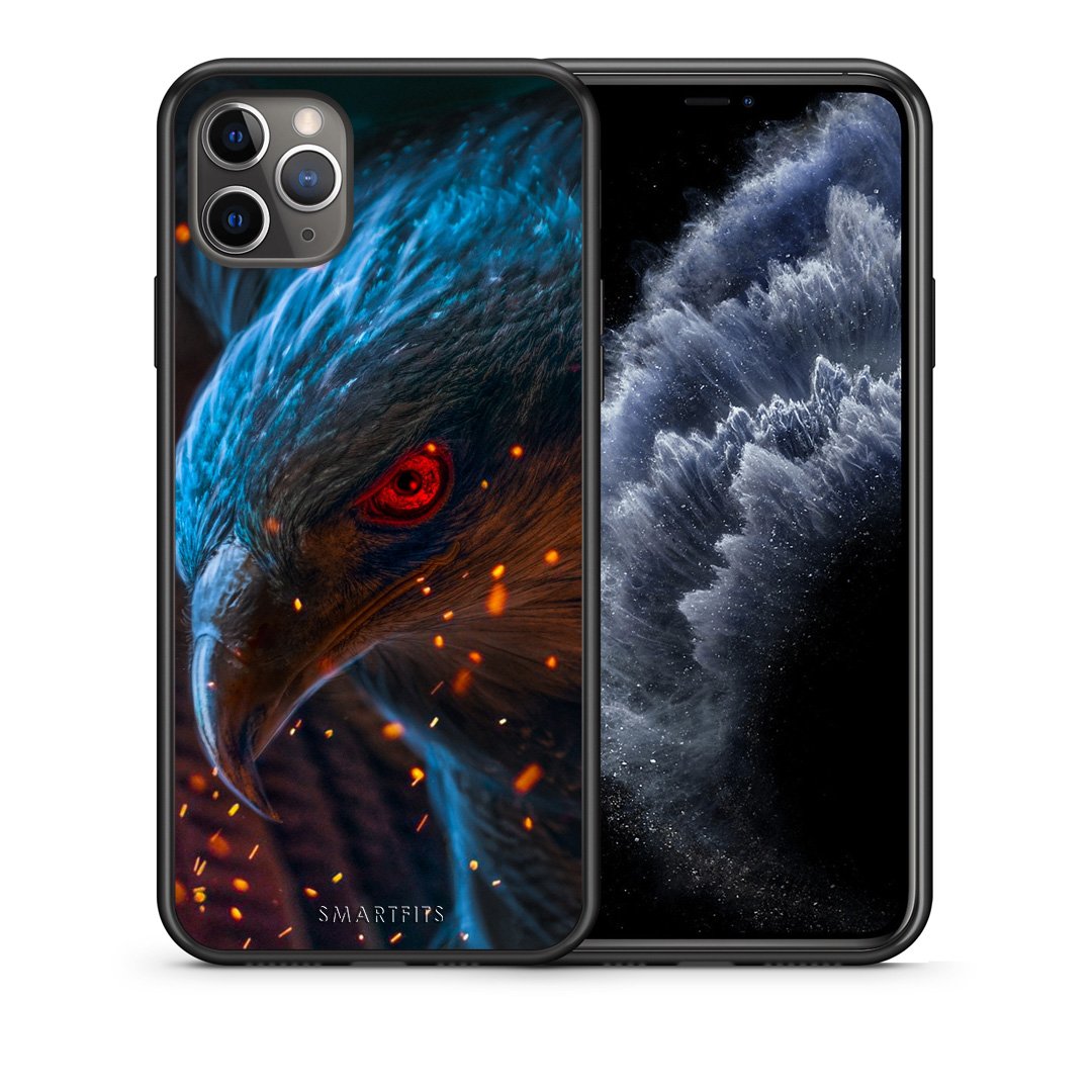 Θήκη iPhone 11 Pro Eagle PopArt από τη Smartfits με σχέδιο στο πίσω μέρος και μαύρο περίβλημα | iPhone 11 Pro Eagle PopArt case with colorful back and black bezels