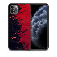 Thumbnail for Θήκη Αγίου Βαλεντίνου iPhone 11 Pro Max Red Paint από τη Smartfits με σχέδιο στο πίσω μέρος και μαύρο περίβλημα | iPhone 11 Pro Max Red Paint case with colorful back and black bezels