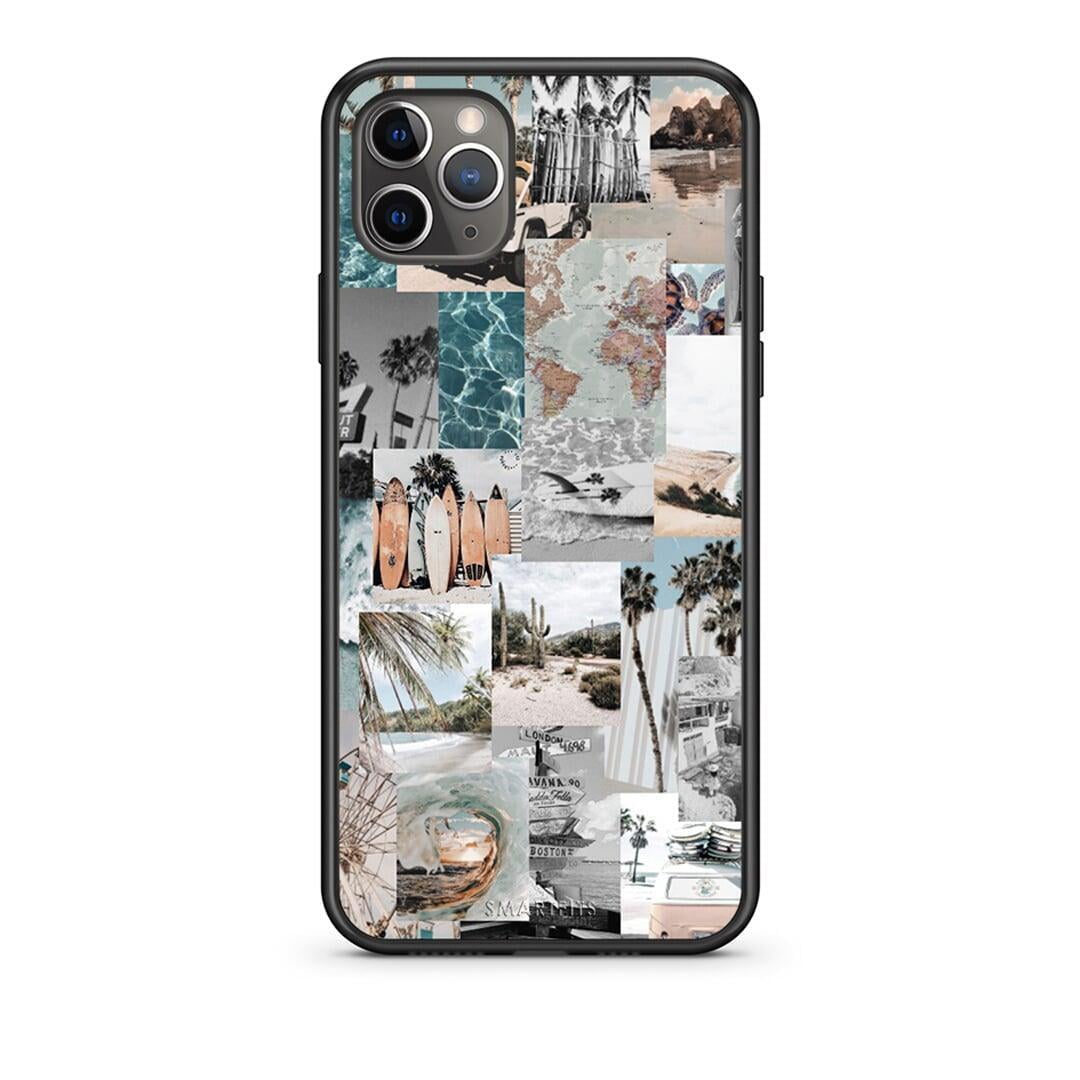 iPhone 11 Pro Max Retro Beach Life Θήκη από τη Smartfits με σχέδιο στο πίσω μέρος και μαύρο περίβλημα | Smartphone case with colorful back and black bezels by Smartfits