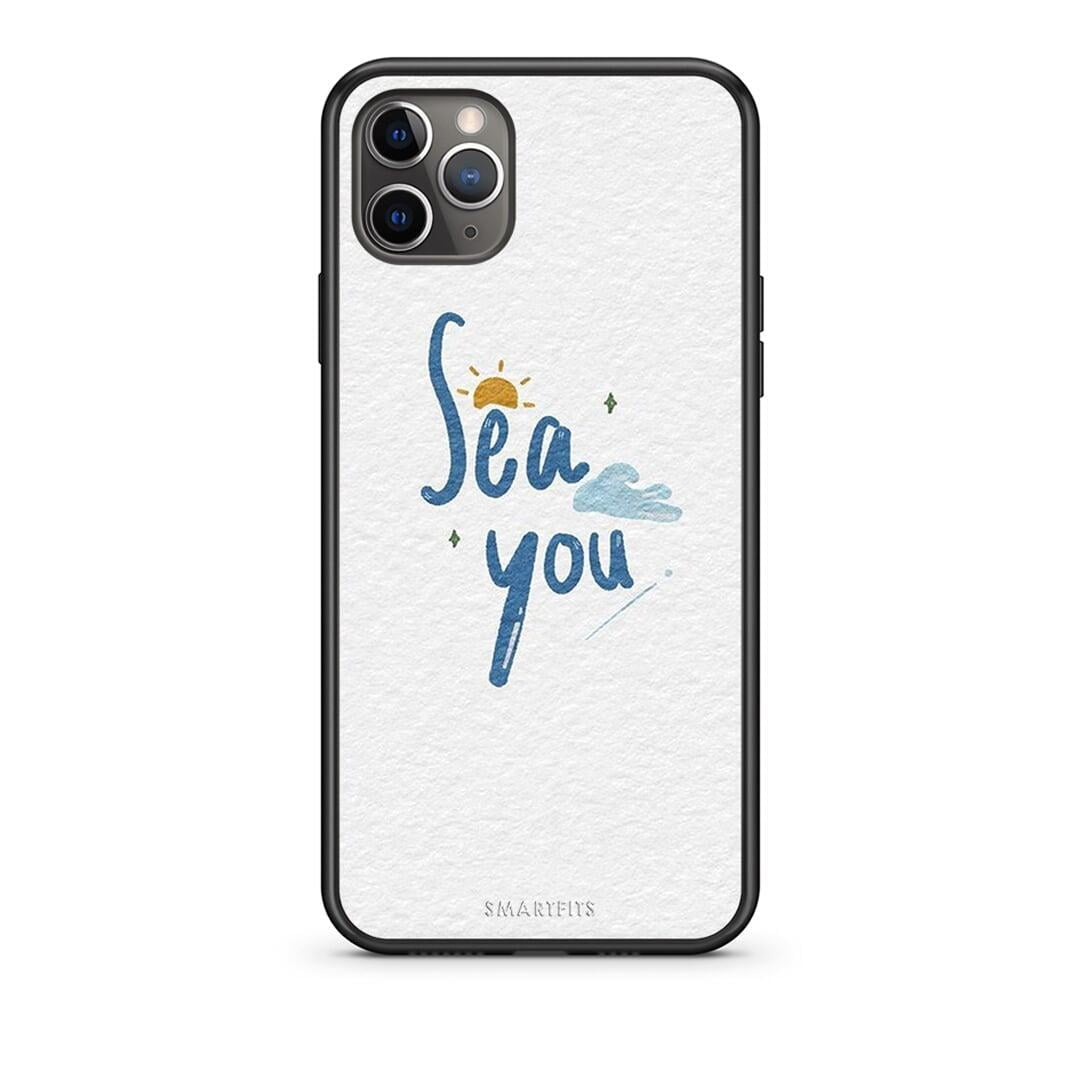 iPhone 11 Pro Max Sea You Θήκη από τη Smartfits με σχέδιο στο πίσω μέρος και μαύρο περίβλημα | Smartphone case with colorful back and black bezels by Smartfits