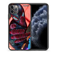 Thumbnail for Θήκη iPhone 11 Pro Spider Hand από τη Smartfits με σχέδιο στο πίσω μέρος και μαύρο περίβλημα | iPhone 11 Pro Spider Hand case with colorful back and black bezels