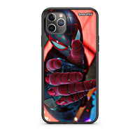 Thumbnail for iPhone 11 Pro Spider Hand Θήκη από τη Smartfits με σχέδιο στο πίσω μέρος και μαύρο περίβλημα | Smartphone case with colorful back and black bezels by Smartfits