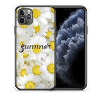Thumbnail for Θήκη iPhone 11 Pro Summer Daisies από τη Smartfits με σχέδιο στο πίσω μέρος και μαύρο περίβλημα | iPhone 11 Pro Summer Daisies case with colorful back and black bezels