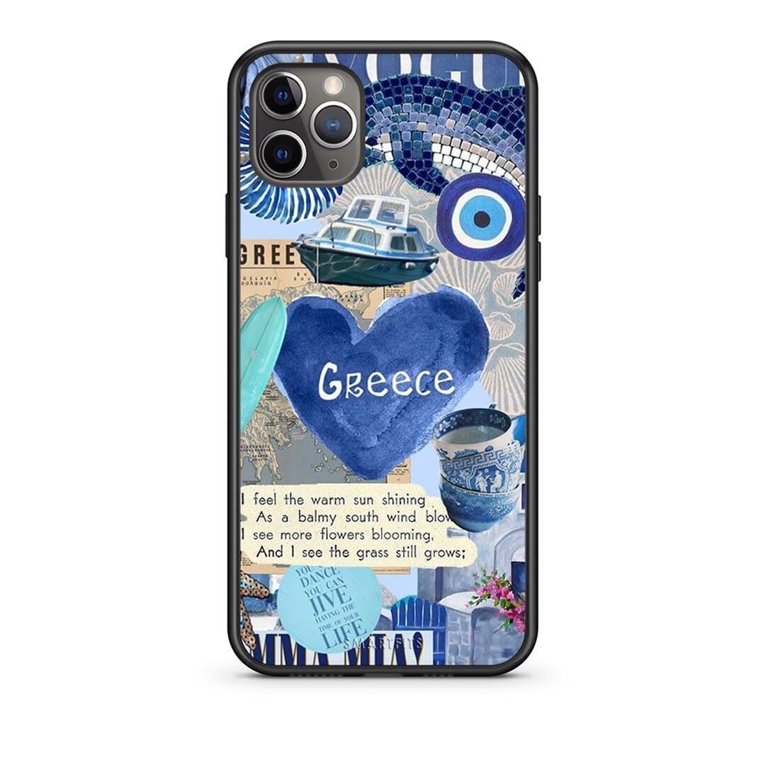 iPhone 11 Pro Summer In Greece Θήκη από τη Smartfits με σχέδιο στο πίσω μέρος και μαύρο περίβλημα | Smartphone case with colorful back and black bezels by Smartfits