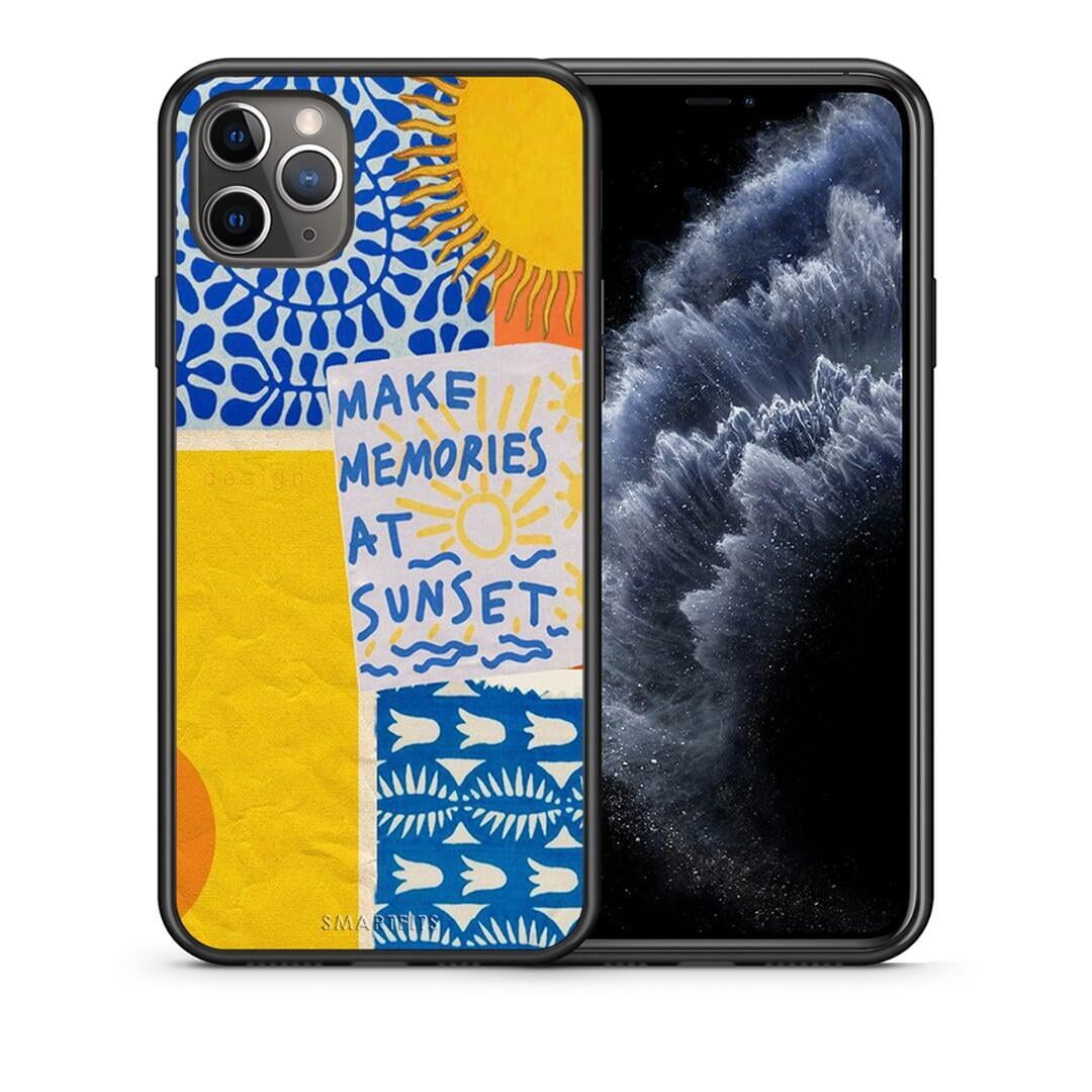 Θήκη iPhone 11 Pro Max Sunset Memories από τη Smartfits με σχέδιο στο πίσω μέρος και μαύρο περίβλημα | iPhone 11 Pro Max Sunset Memories case with colorful back and black bezels