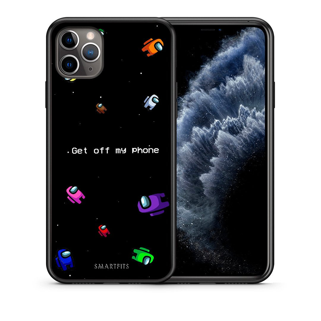Θήκη iPhone 11 Pro AFK Text από τη Smartfits με σχέδιο στο πίσω μέρος και μαύρο περίβλημα | iPhone 11 Pro AFK Text case with colorful back and black bezels