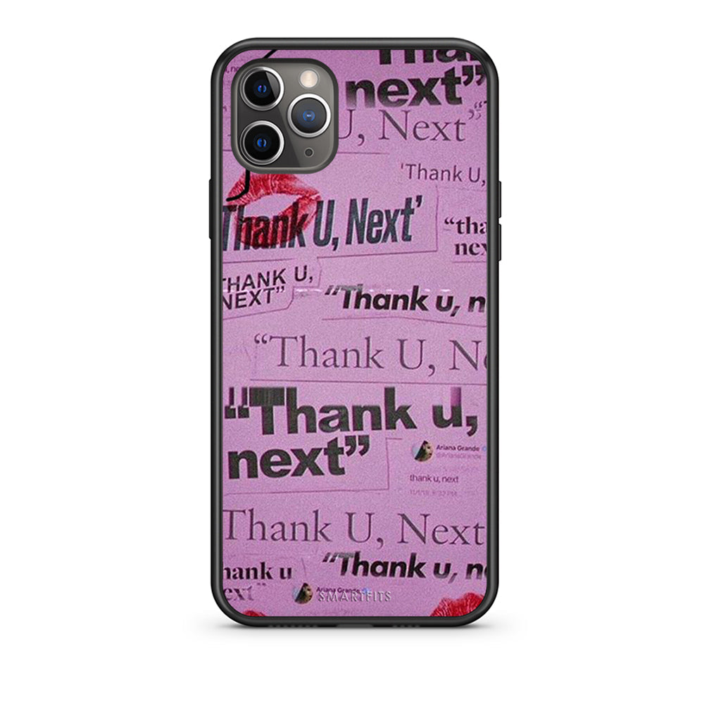iPhone 11 Pro Max Thank You Next Θήκη Αγίου Βαλεντίνου από τη Smartfits με σχέδιο στο πίσω μέρος και μαύρο περίβλημα | Smartphone case with colorful back and black bezels by Smartfits