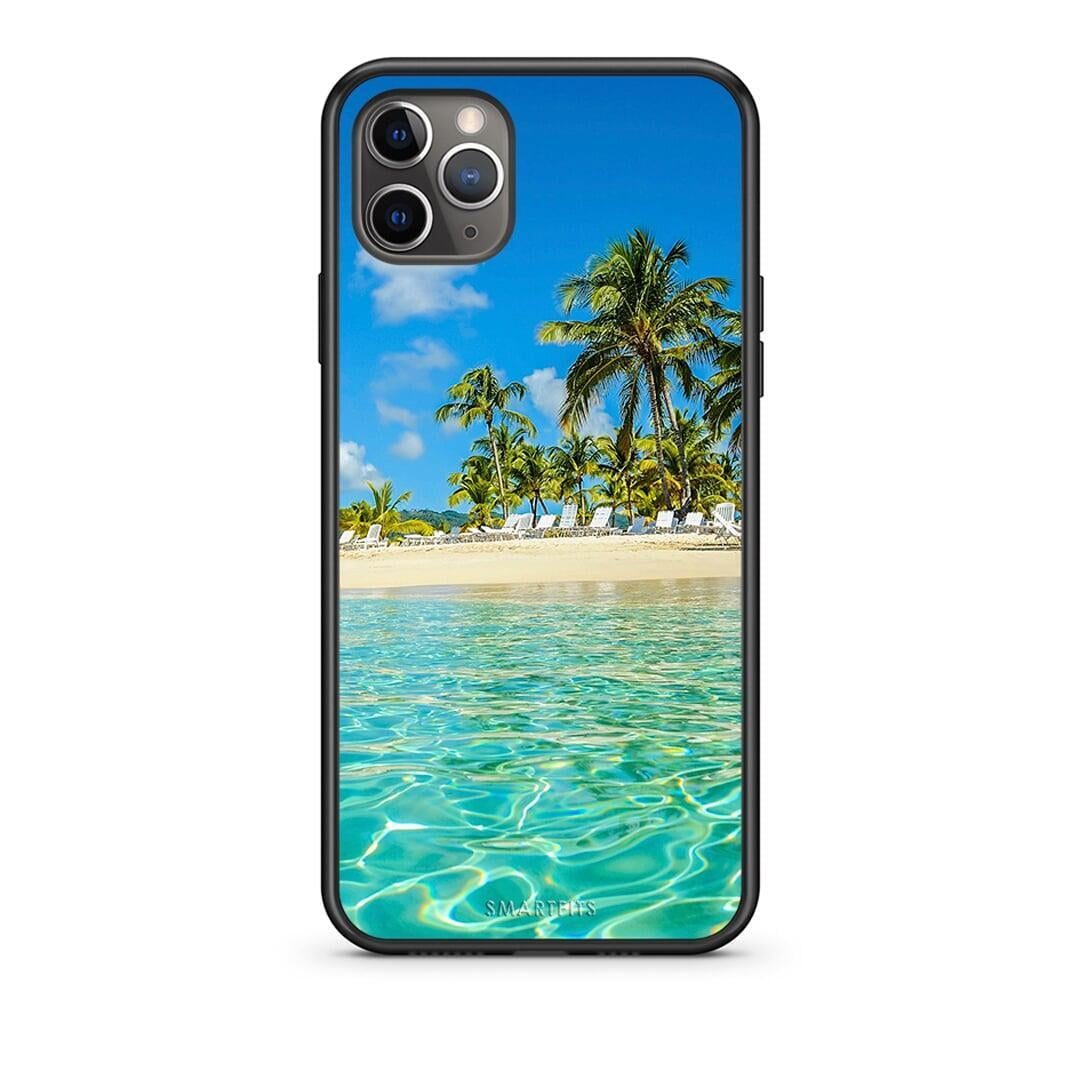 iPhone 11 Pro Max Tropical Vibes Θήκη από τη Smartfits με σχέδιο στο πίσω μέρος και μαύρο περίβλημα | Smartphone case with colorful back and black bezels by Smartfits