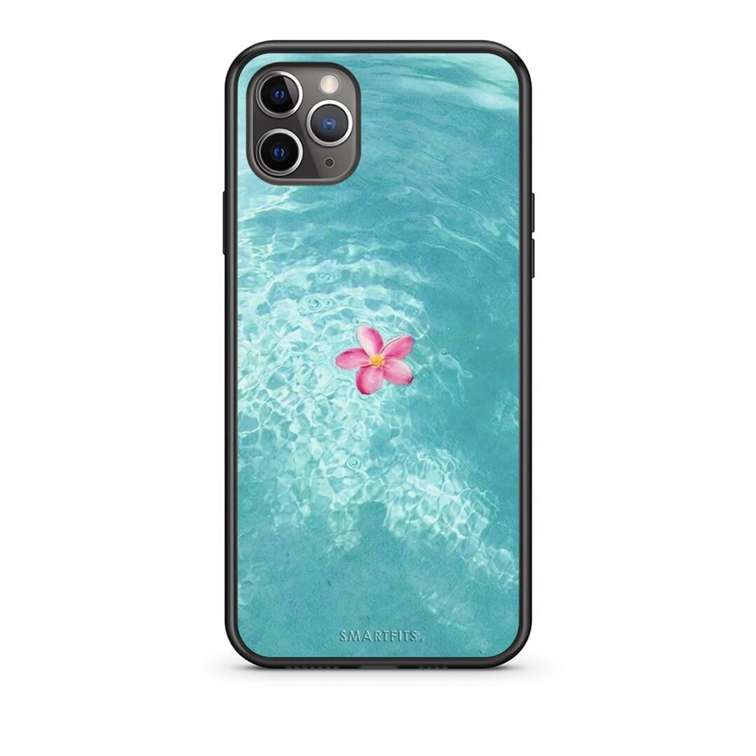 iPhone 11 Pro Water Flower Θήκη από τη Smartfits με σχέδιο στο πίσω μέρος και μαύρο περίβλημα | Smartphone case with colorful back and black bezels by Smartfits