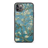 Thumbnail for iPhone 11 Pro Max White Blossoms θήκη από τη Smartfits με σχέδιο στο πίσω μέρος και μαύρο περίβλημα | Smartphone case with colorful back and black bezels by Smartfits