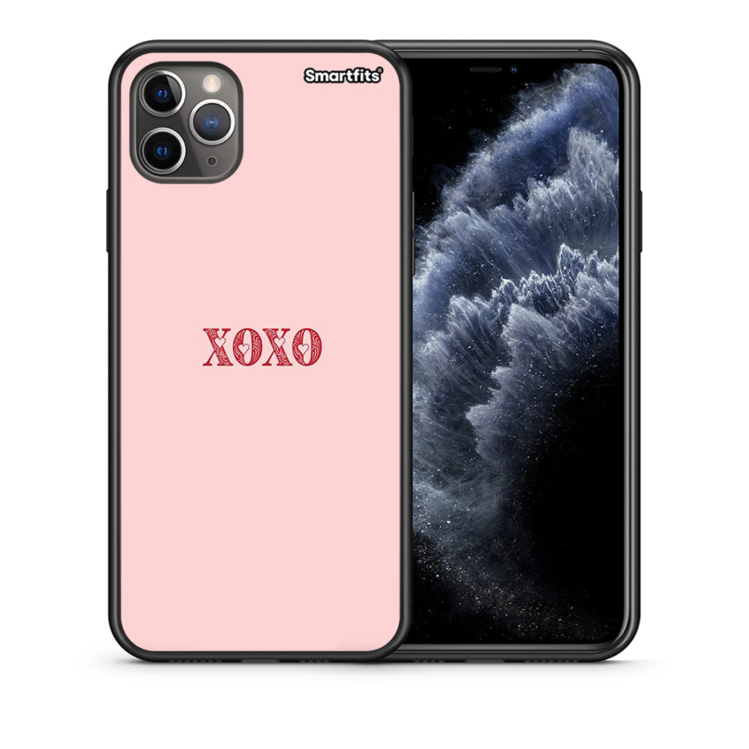 Θήκη iPhone 11 Pro XOXO Love από τη Smartfits με σχέδιο στο πίσω μέρος και μαύρο περίβλημα | iPhone 11 Pro XOXO Love case with colorful back and black bezels