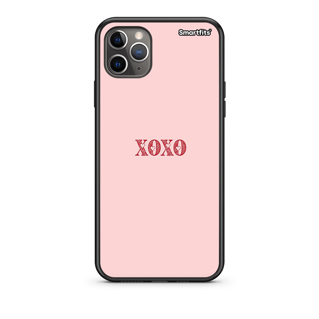 iPhone 11 Pro Max XOXO Love Θήκη από τη Smartfits με σχέδιο στο πίσω μέρος και μαύρο περίβλημα | Smartphone case with colorful back and black bezels by Smartfits