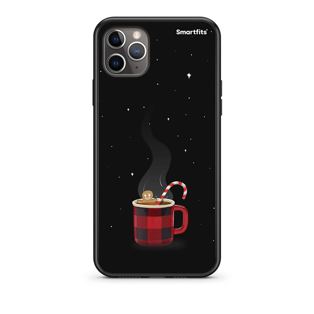 iPhone 11 Pro Xmas Bathing θήκη από τη Smartfits με σχέδιο στο πίσω μέρος και μαύρο περίβλημα | Smartphone case with colorful back and black bezels by Smartfits