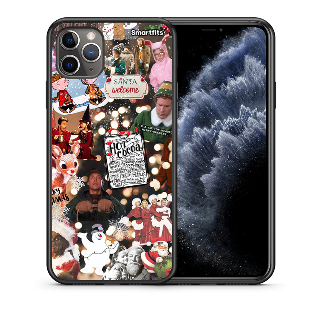 Θήκη iPhone 11 Pro Xmas Movies από τη Smartfits με σχέδιο στο πίσω μέρος και μαύρο περίβλημα | iPhone 11 Pro Xmas Movies case with colorful back and black bezels