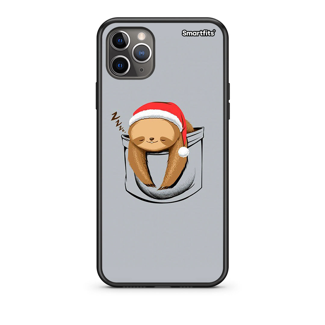 iPhone 11 Pro Xmas Zzzz θήκη από τη Smartfits με σχέδιο στο πίσω μέρος και μαύρο περίβλημα | Smartphone case with colorful back and black bezels by Smartfits