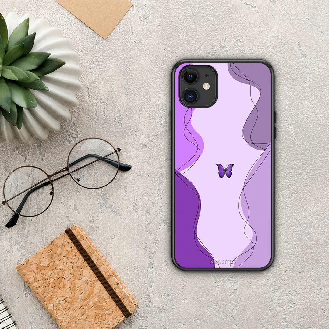 Purple Mariposa - iPhone 11 case
