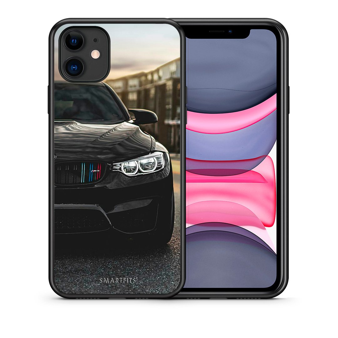 Θήκη iPhone 11 M3 Racing από τη Smartfits με σχέδιο στο πίσω μέρος και μαύρο περίβλημα | iPhone 11 M3 Racing case with colorful back and black bezels