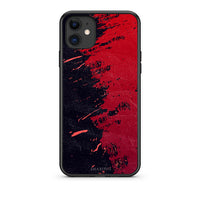 Thumbnail for iPhone 11 Red Paint Θήκη Αγίου Βαλεντίνου από τη Smartfits με σχέδιο στο πίσω μέρος και μαύρο περίβλημα | Smartphone case with colorful back and black bezels by Smartfits