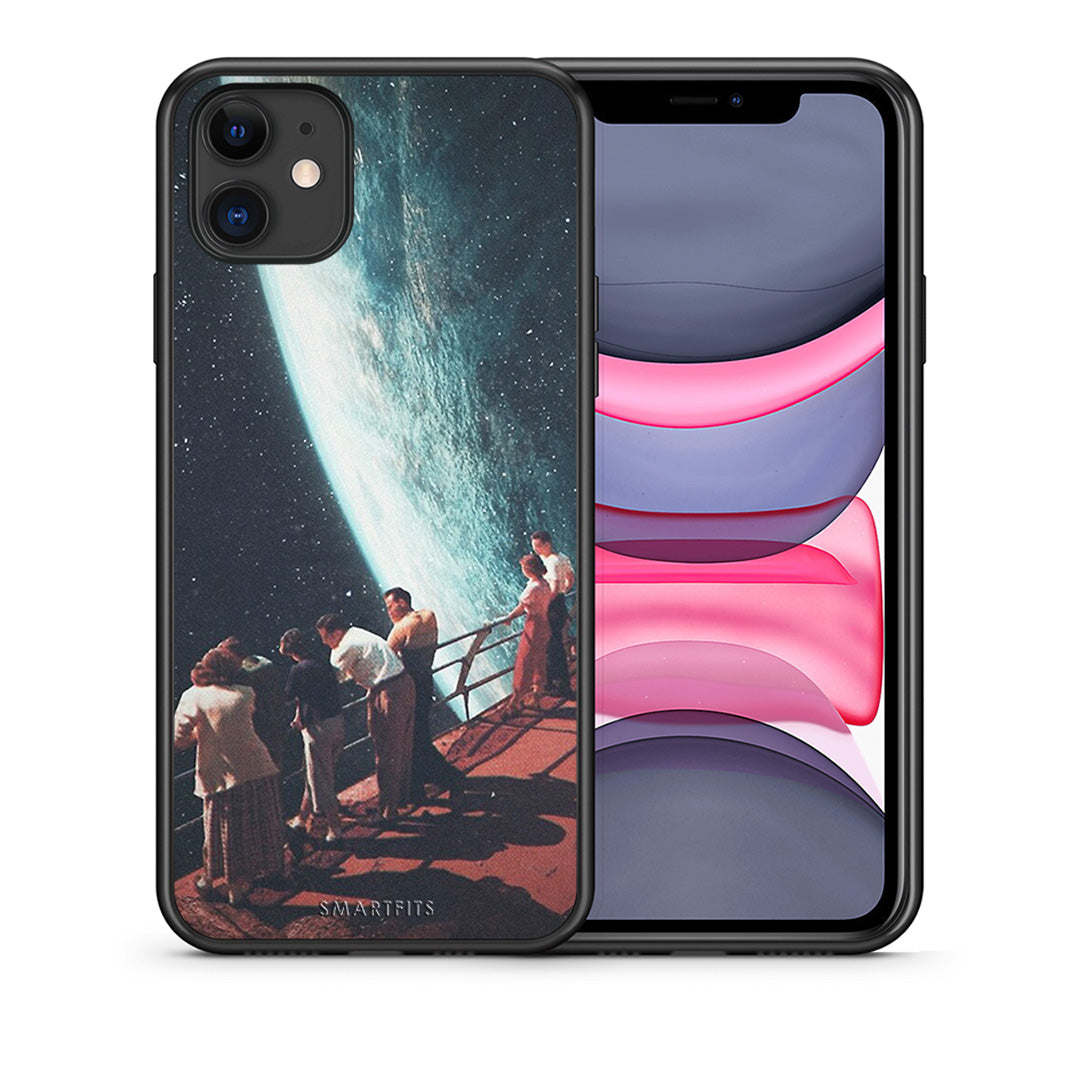 Θήκη iPhone 11 Surreal View από τη Smartfits με σχέδιο στο πίσω μέρος και μαύρο περίβλημα | iPhone 11 Surreal View case with colorful back and black bezels