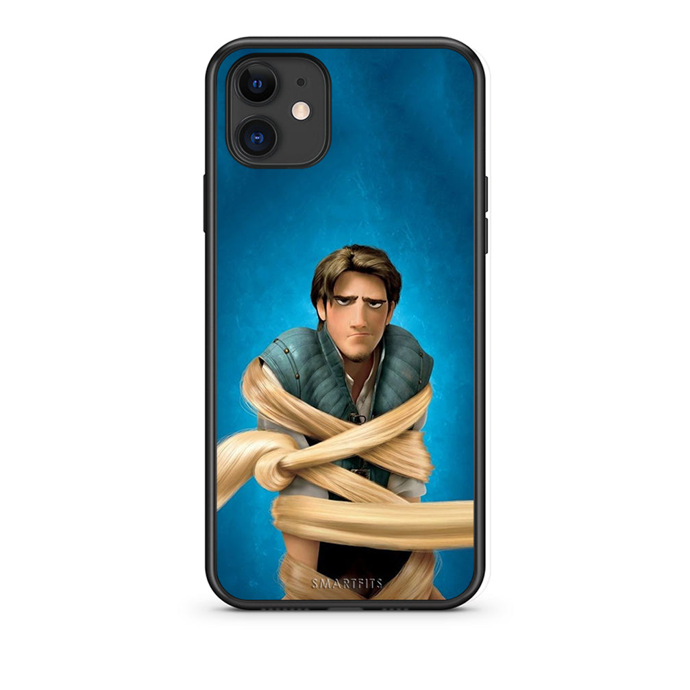 iPhone 11 Tangled 1 Θήκη Αγίου Βαλεντίνου από τη Smartfits με σχέδιο στο πίσω μέρος και μαύρο περίβλημα | Smartphone case with colorful back and black bezels by Smartfits