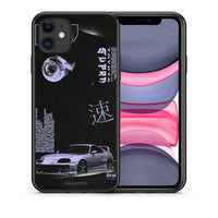 Thumbnail for Θήκη Αγίου Βαλεντίνου iPhone 11 Tokyo Drift από τη Smartfits με σχέδιο στο πίσω μέρος και μαύρο περίβλημα | iPhone 11 Tokyo Drift case with colorful back and black bezels