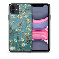 Thumbnail for Θήκη iPhone 11 White Blossoms από τη Smartfits με σχέδιο στο πίσω μέρος και μαύρο περίβλημα | iPhone 11 White Blossoms case with colorful back and black bezels