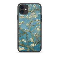 Thumbnail for iPhone 11 White Blossoms θήκη από τη Smartfits με σχέδιο στο πίσω μέρος και μαύρο περίβλημα | Smartphone case with colorful back and black bezels by Smartfits