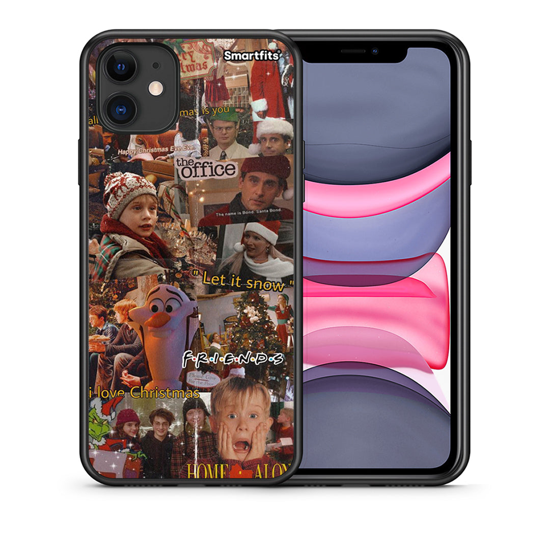 Θήκη iPhone 11 Xmas Wishes από τη Smartfits με σχέδιο στο πίσω μέρος και μαύρο περίβλημα | iPhone 11 Xmas Wishes case with colorful back and black bezels