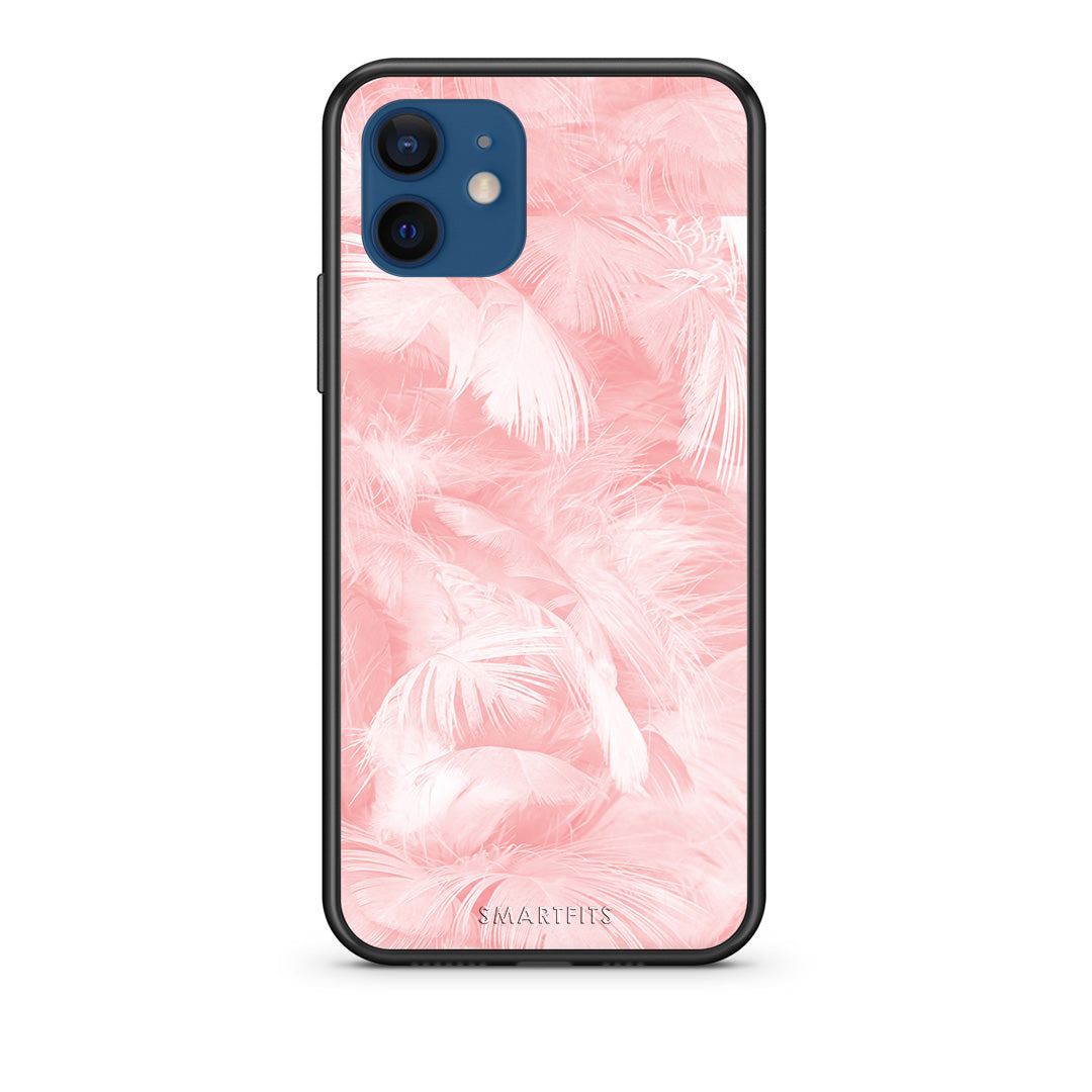 Boho Pink Feather - iPhone 12 case