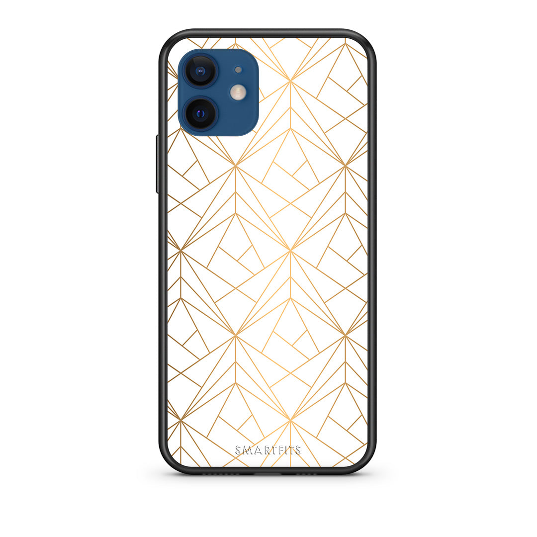 Geometric Luxury White - iPhone 12 Pro case