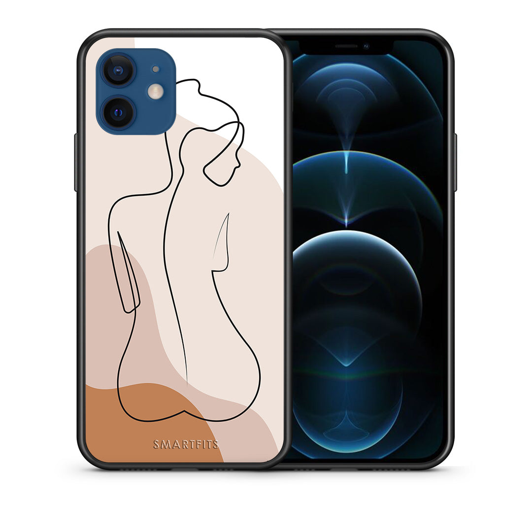 Lineart Woman - iPhone 12 Pro case