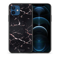 Thumbnail for Marble Black Rosegold - iPhone 12 case
