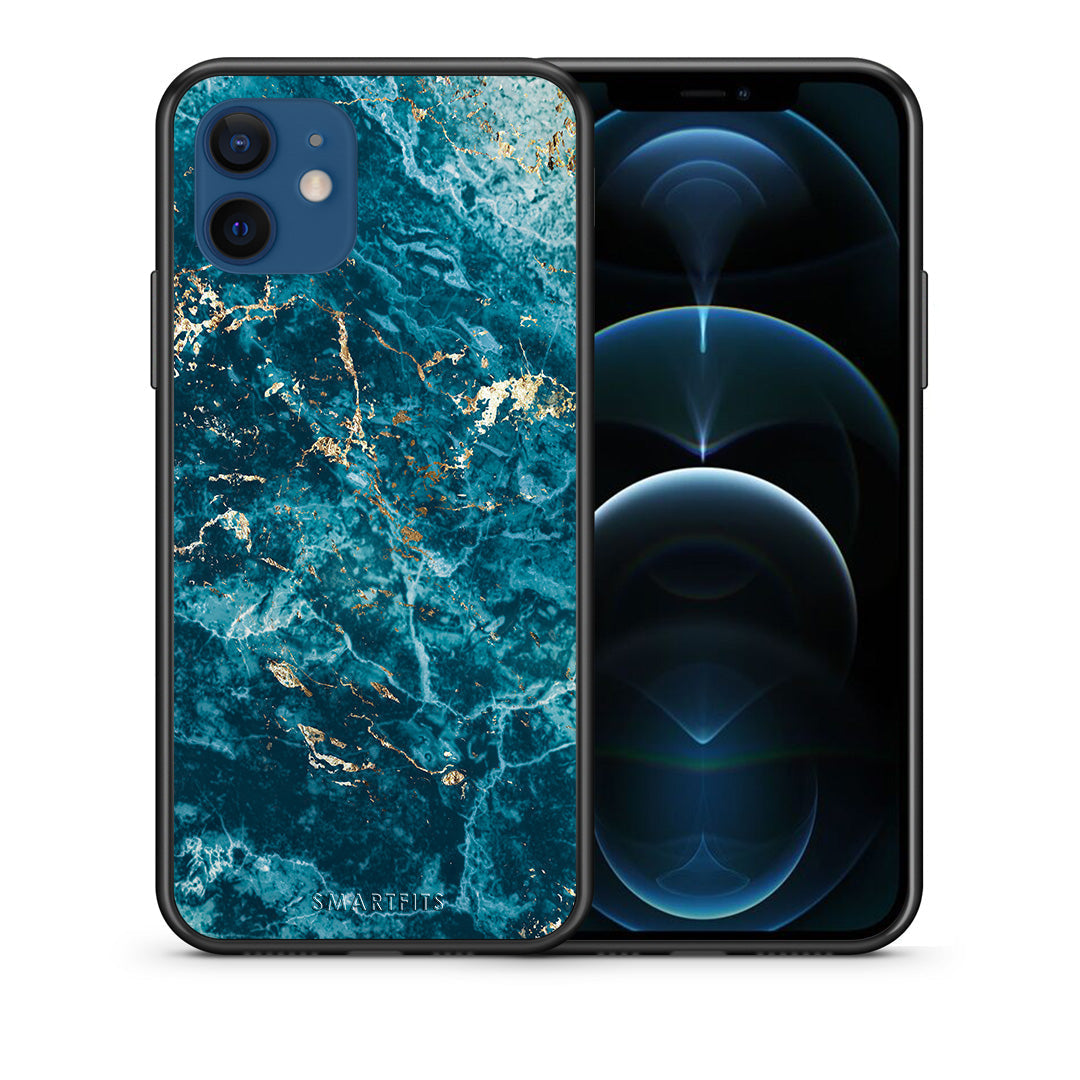 Marble Blue - iPhone 12 case