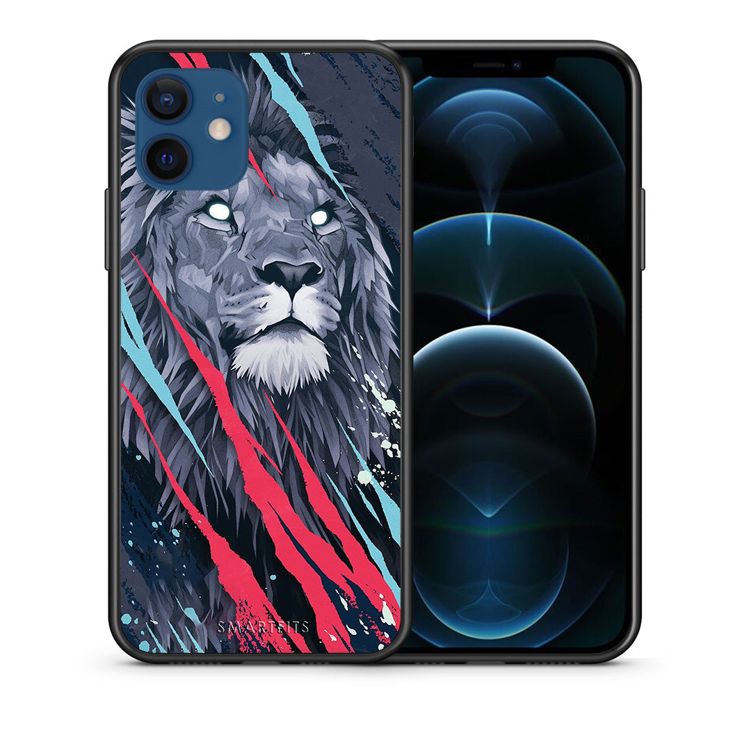 Popart Lion Designer - iPhone 12 Pro case