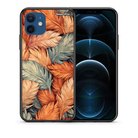 Thumbnail for Θήκη iPhone 12 Pro Autumn Leaves από τη Smartfits με σχέδιο στο πίσω μέρος και μαύρο περίβλημα | iPhone 12 Pro Autumn Leaves case with colorful back and black bezels