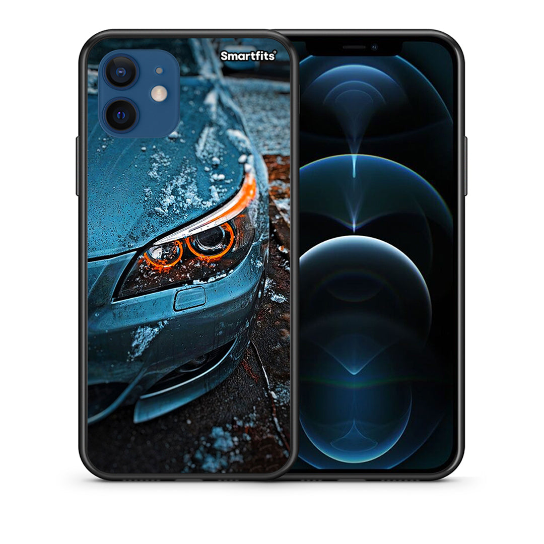 Θήκη iPhone 12 Bmw E60 από τη Smartfits με σχέδιο στο πίσω μέρος και μαύρο περίβλημα | iPhone 12 Bmw E60 case with colorful back and black bezels