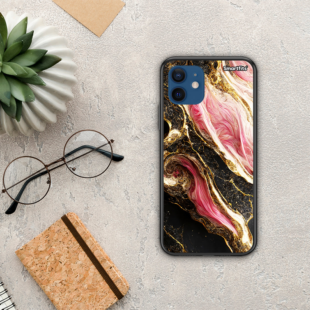 Glamorous Pink Marble - iPhone 12 case