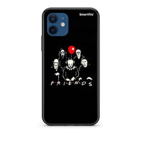 Thumbnail for Θήκη iPhone 12 Halloween Friends από τη Smartfits με σχέδιο στο πίσω μέρος και μαύρο περίβλημα | iPhone 12 Halloween Friends case with colorful back and black bezels