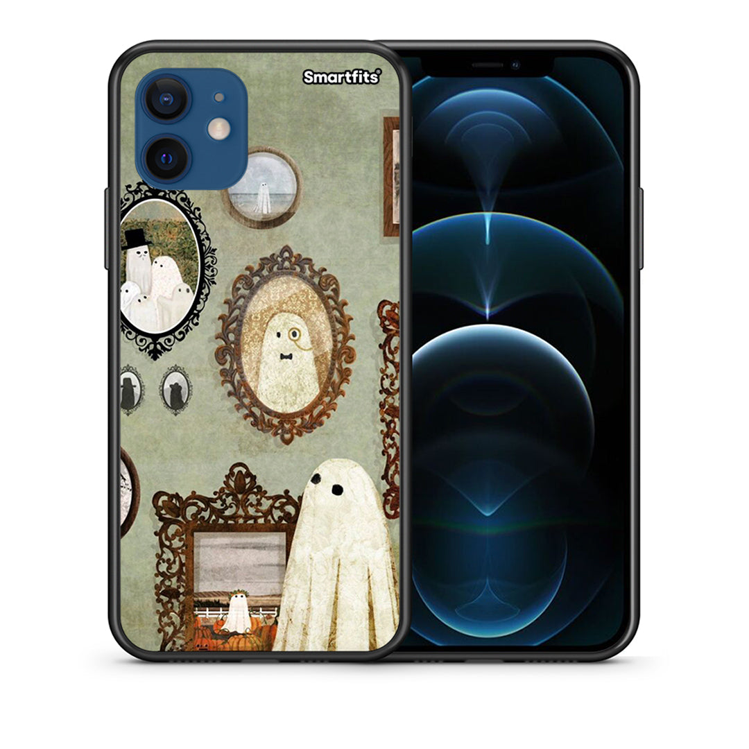 Θήκη iPhone 12 Pro Halloween Ghost Season από τη Smartfits με σχέδιο στο πίσω μέρος και μαύρο περίβλημα | iPhone 12 Pro Halloween Ghost Season case with colorful back and black bezels