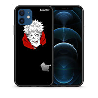 Thumbnail for Θήκη iPhone 12 Pro Itadori Anime από τη Smartfits με σχέδιο στο πίσω μέρος και μαύρο περίβλημα | iPhone 12 Pro Itadori Anime case with colorful back and black bezels