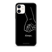 Thumbnail for Θήκη Αγίου Βαλεντίνου iPhone 12 Mini Always & Forever 1 από τη Smartfits με σχέδιο στο πίσω μέρος και μαύρο περίβλημα | iPhone 12 Mini Always & Forever 1 case with colorful back and black bezels