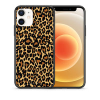 Thumbnail for Θήκη iPhone 12 Mini Leopard Animal από τη Smartfits με σχέδιο στο πίσω μέρος και μαύρο περίβλημα | iPhone 12 Mini Leopard Animal case with colorful back and black bezels