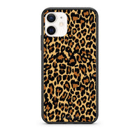 Thumbnail for Θήκη iPhone 12 Mini Leopard Animal από τη Smartfits με σχέδιο στο πίσω μέρος και μαύρο περίβλημα | iPhone 12 Mini Leopard Animal case with colorful back and black bezels
