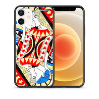 Thumbnail for Θήκη iPhone 12 Mini Card Love από τη Smartfits με σχέδιο στο πίσω μέρος και μαύρο περίβλημα | iPhone 12 Mini Card Love case with colorful back and black bezels