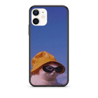 Thumbnail for Θήκη iPhone 12 Mini Cat Diva από τη Smartfits με σχέδιο στο πίσω μέρος και μαύρο περίβλημα | iPhone 12 Mini Cat Diva case with colorful back and black bezels