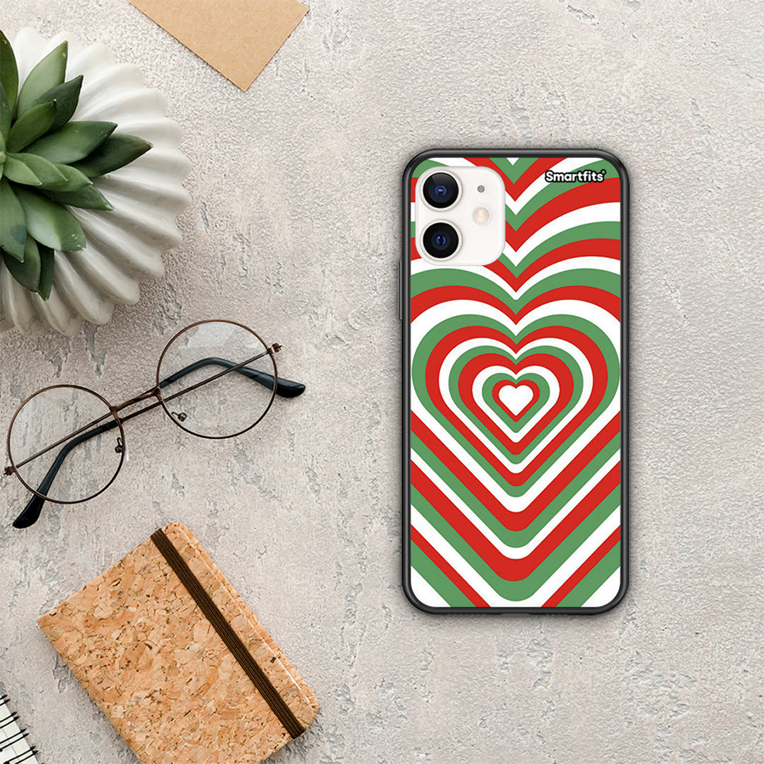 Christmas Hearts - iPhone 12 mini case