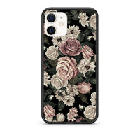 Thumbnail for Θήκη iPhone 12 Mini Wild Roses Flower από τη Smartfits με σχέδιο στο πίσω μέρος και μαύρο περίβλημα | iPhone 12 Mini Wild Roses Flower case with colorful back and black bezels